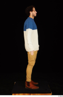  Pablo brown shoes brown trousers dressed standing sweater whole body 0015.jpg